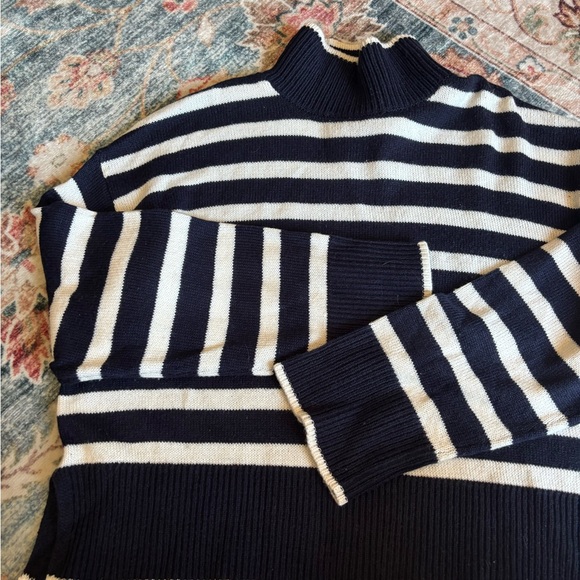 H&M Navy and White Striped Sweater - Picture 1 of 4